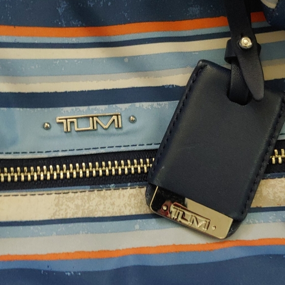 Tumi Voyageur Halle Backpack Morrocan Blue Stripe - Picture 6 of 8